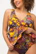 Acid Print Ruffle Front Lined Tankini Set