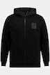 Veste en molleton STHUGE. Capuche en tissu, manches longues et imprimé dans le dos - jusqu'au 8XL