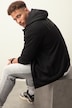 Veste en molleton STHUGE. Capuche en tissu, manches longues et imprimé dans le dos - jusqu'au 8XL