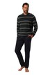 Pyžamo, kolekce domácího oblečení, OEKO-TEX, dvojdílné, pruhovaný horní díl, dlouhé rukávy