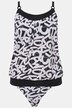 NYC Letter Print Elastic Hem Tankini Set