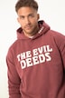 STHUGE-hettegenser, lange ermer, oversized, syrevasket, hette, brysttrykk, opptil 8XL