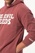 STHUGE-hettegenser, lange ermer, oversized, syrevasket, hette, brysttrykk, opptil 8XL