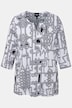Shirt, grafischer Druck, Tunika-Ausschnitt, 3/4-Arm