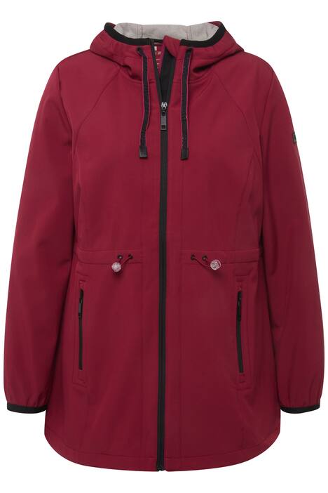 HYPRAR lehká softshellová bunda, kapuce, kapsy na zip