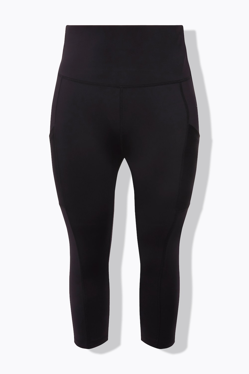Stora storlekar Trekvartslånga leggings, Dam, svart, storlek: 58/60, Polyester/Elastan, Ulla Popken