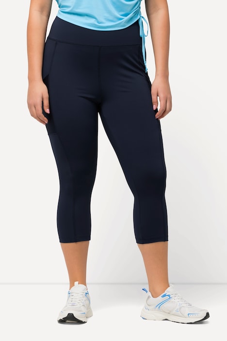 3/4-leggings, legglengde, høy midje, hurtigtørkende