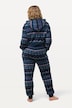Plush Nordic Pattern Zip-Up Onesie