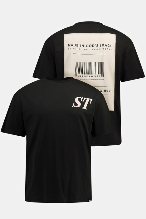 STHUGE T-shirt, korte mouwen, oversized, prints, tot 8 XL