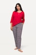 Houndstooth Print 3/4 Sleeve Pajama Set