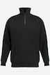 Pull en molleton, col camionneur zippé et poche kangourou - jusqu'au 8 XL