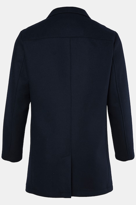 Manteau en laine mélangée, avec insert matelassé et col à revers. Jusqu'au 8 XL.