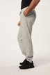 Pantalon de jogging en molleton chiné, ceinture élastique et poche arrière, collection Homewear