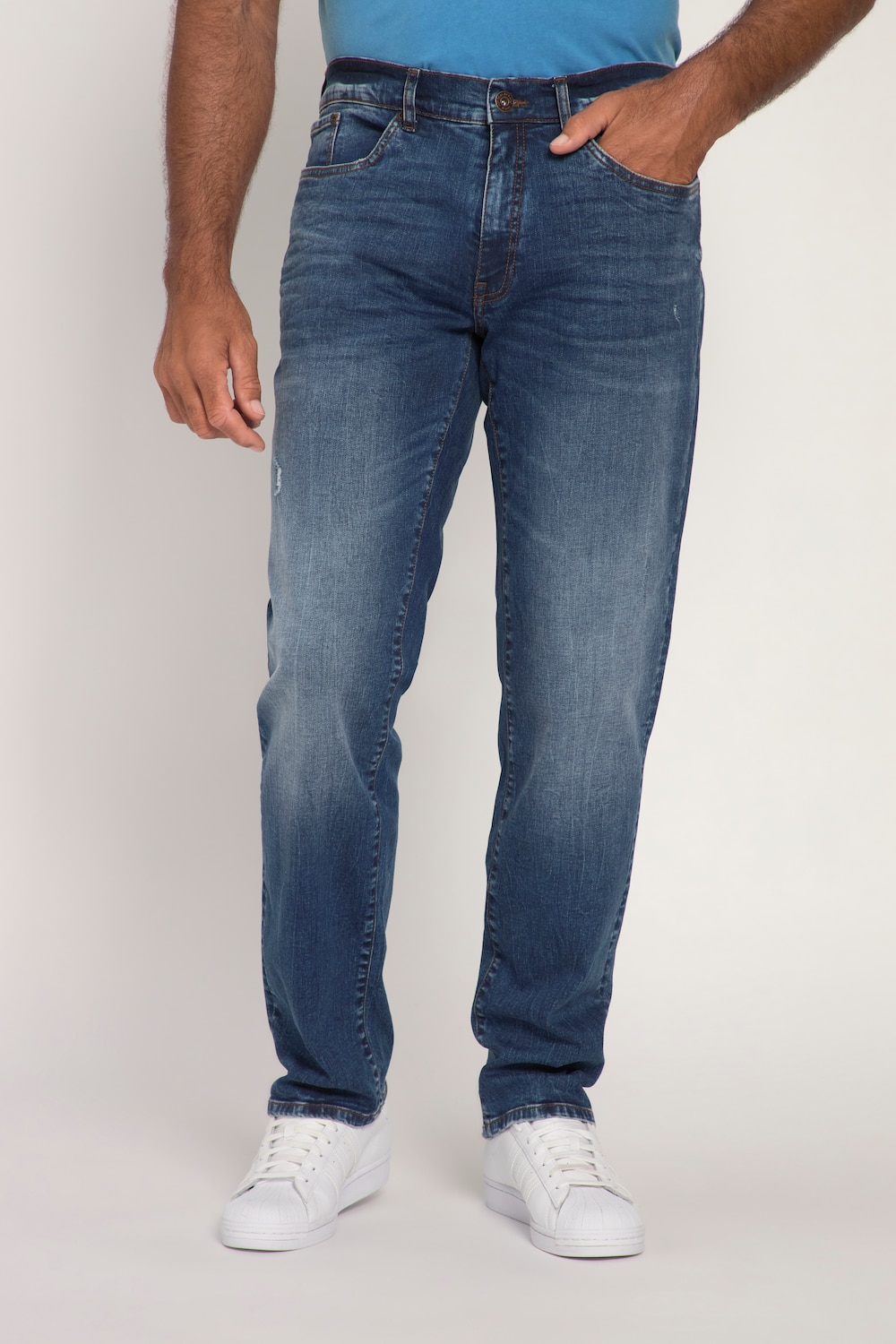 Grote Maten jeans, Heren, blauw, Maat: 52, Katoen, JP1880