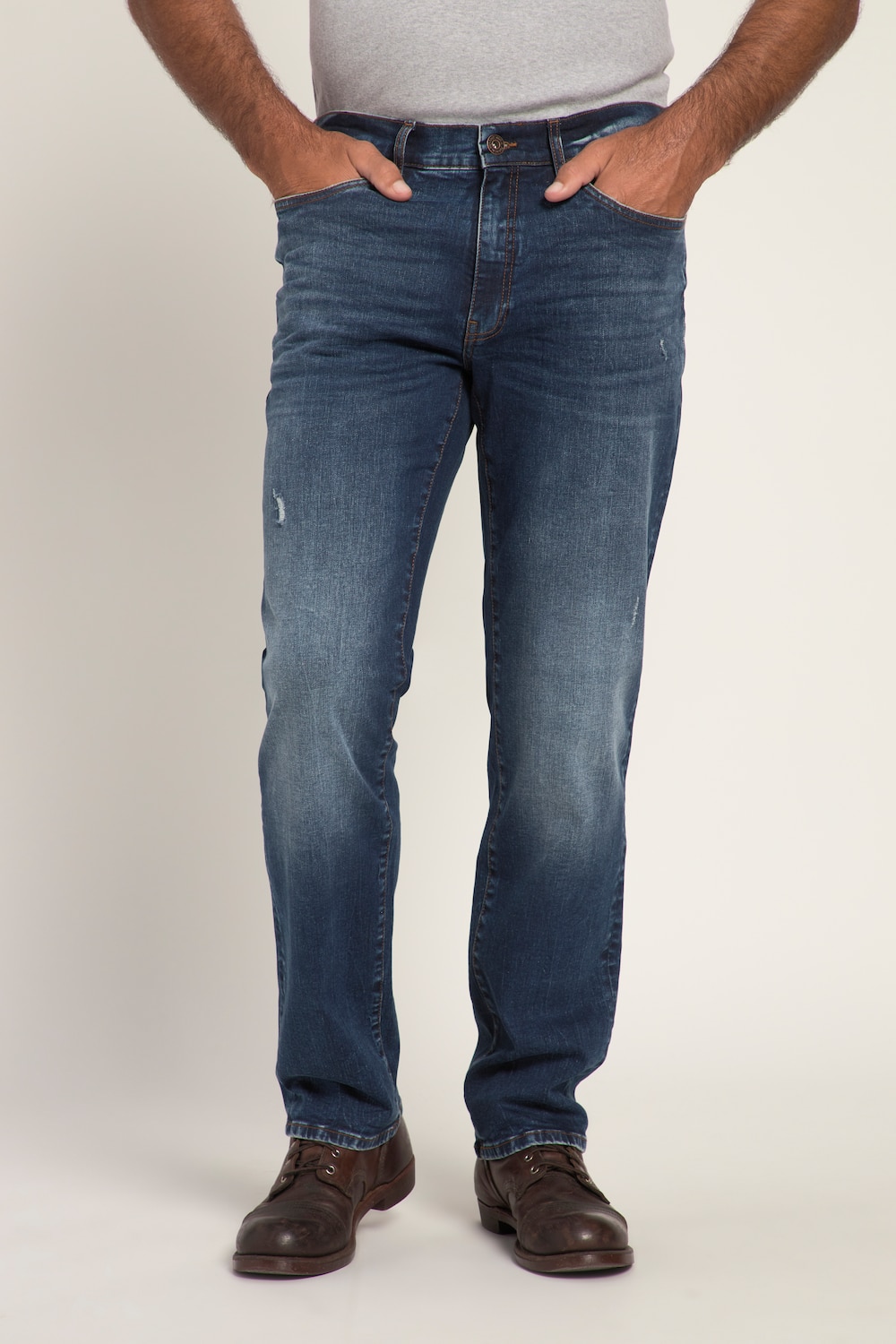 Grote Maten jeans, Heren, blauw, Maat: 34, Katoen, JP1880