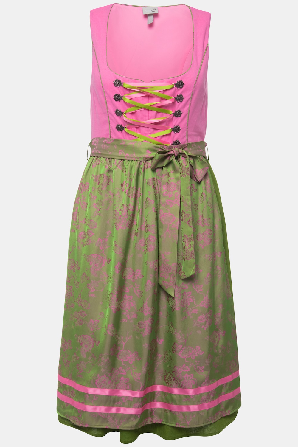 Stora storlekar Folkdräkt, Dam, rosa, storlek: 46, Polyester/Viskos/Bomull, Ulla Popken
