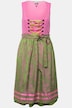 Dirndl, snøring, firkantet utringning, ermeløs