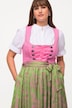 Dirndl, snøring, firkantet utringning, ermeløs