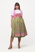 Dirndl, snøring, firkantet utringning, ermeløs