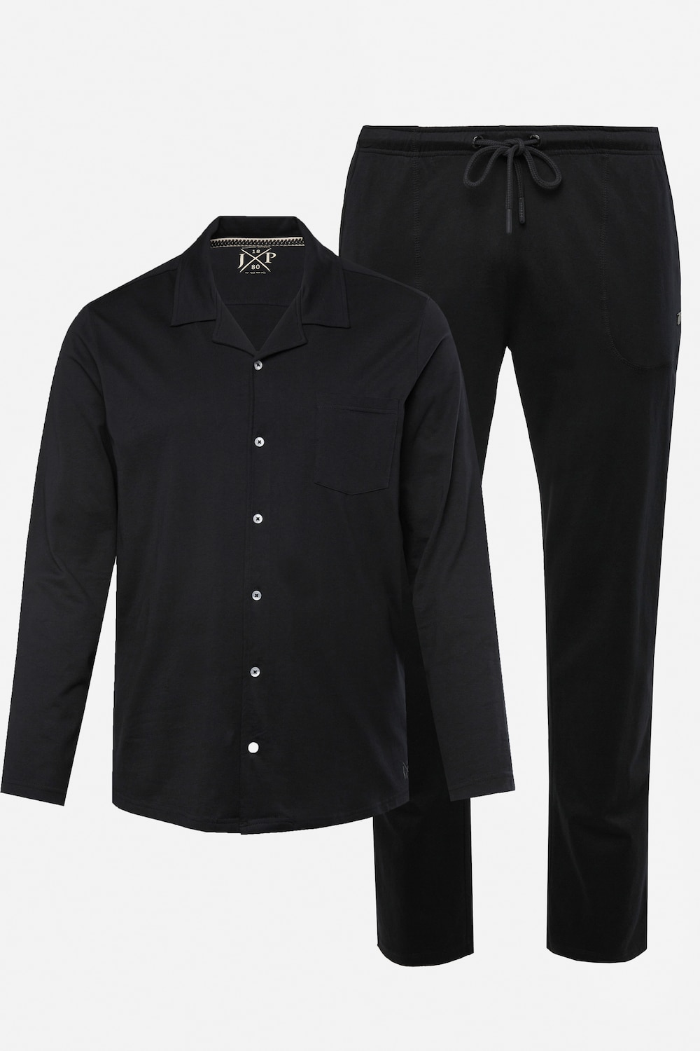 Pyjama, homewear, OEKO-TEX, tweedelig, T-shirt met lange mouwen, revers