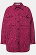 Hemdjacke, oversized, Karo, Hemdkragen, Langarm