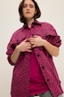 Hemdjacke, oversized, Karo, Hemdkragen, Langarm