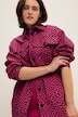 Hemdjacke, oversized, Karo, Hemdkragen, Langarm