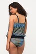 Tankini, wzór w paski, miękkie miseczki, reegulowane ramiączka