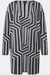 Cardigan, grafisch patroon, V-hals, lange mouw