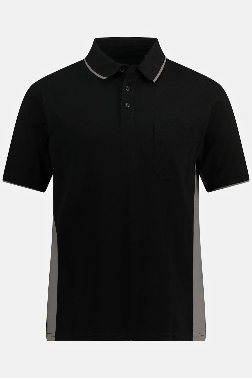 Grote Maten Poloshirt, Heren, zwart, Maat: L, Katoen, JP1880