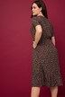 Midikleid, A-Line, Flower Print, V-Ausschnitt, Halbarm
