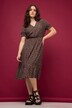 Midikleid, A-Line, Flower Print, V-Ausschnitt, Halbarm