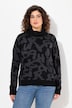 Pullover, Buchstaben, gerippter Rollkragen, Langarm