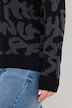 Pullover, Buchstaben, gerippter Rollkragen, Langarm