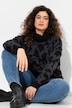 Pullover, Buchstaben, gerippter Rollkragen, Langarm
