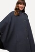 Cape-Style Button Close Poncho