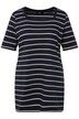 Dlouhé tričko, proužky, Classic střih, hranatý výstřih, krátké rukávy