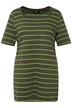 Dlouhé tričko, proužky, Classic střih, hranatý výstřih, krátké rukávy