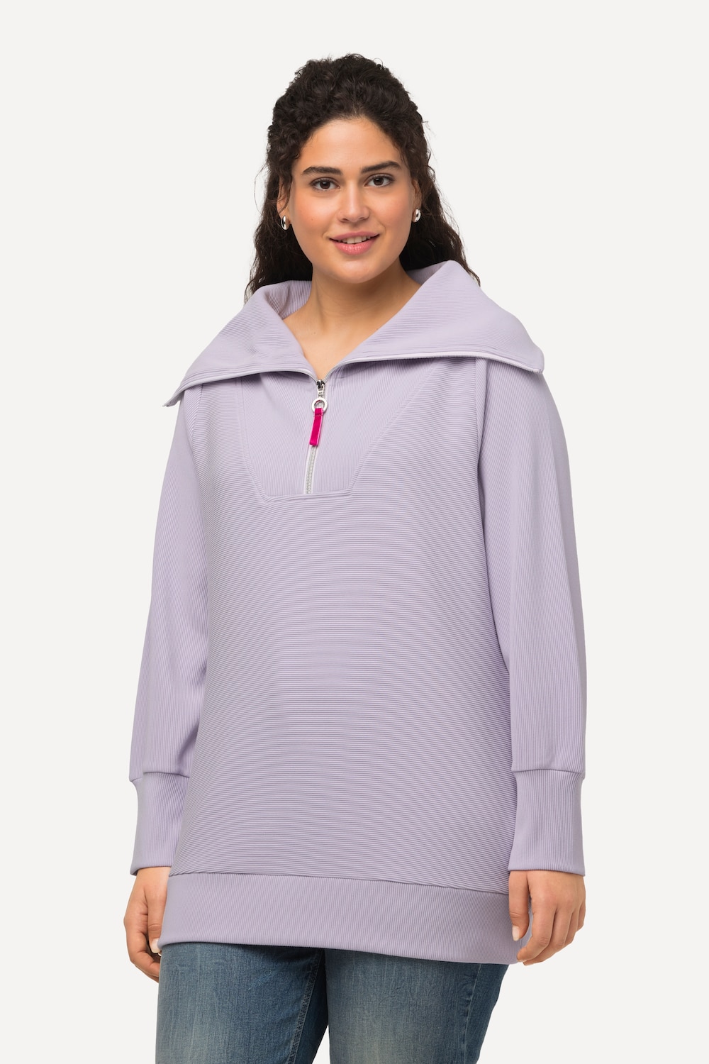 Große Größen Troyer, Damen, blau, Größe: 46/48, Baumwolle/Polyester, Ulla Popken