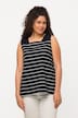 Longline Stripe Square Neck Tank