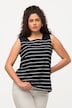 Longline Stripe Square Neck Tank