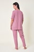 Pyjama, tweedelig, stippen, korte mouw
