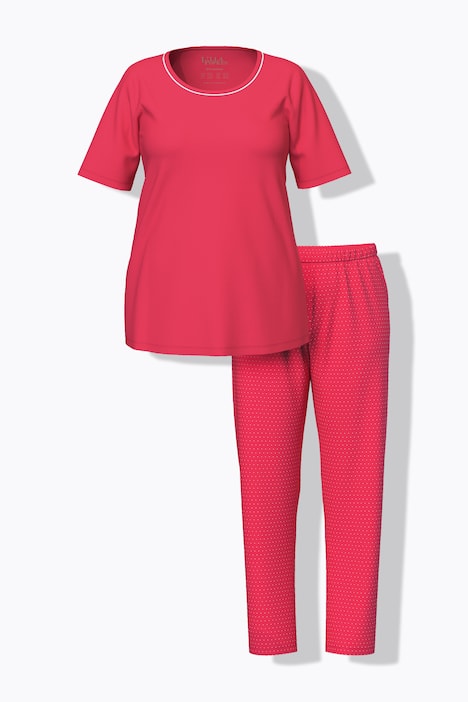 Pyjama deux pièces, pantalons à pois & T-shirt manches courtes
