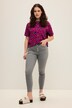 Skinny jeans, smalle pijp, 5-pocket, hoge taille, knoopsluiting
