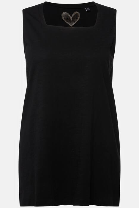 Långt linne i A-linjemodell med fyrkantig ringning