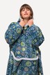 Poncho en peluche avec motif astres, capuche et manches longues, ligne en A
