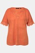 T-Shirt, Spitze, Oversized, Tunika-Ausschnitt, Halbarm