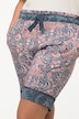 Floral Paisley Bermuda Length Paper Bag Shorts