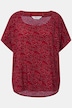Blusenshirt, oversized, Leo Print, Rundhals