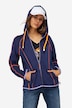 Contrast Stitched Fleece-Lined Hoodie